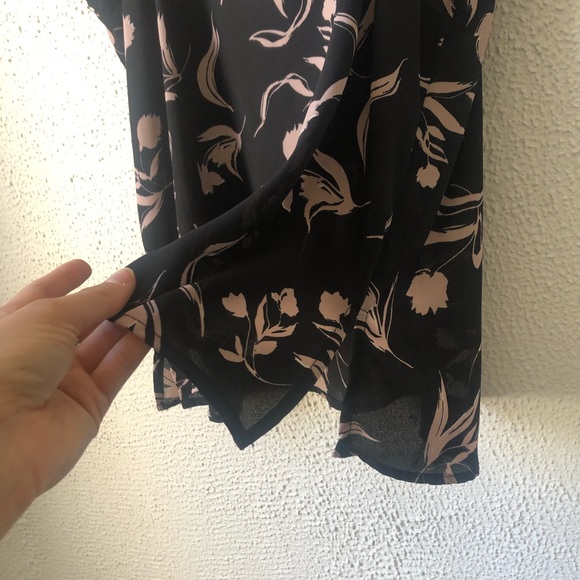 Halogen Black and Pink Printed Lace Tank Top Small - Picture 6 of 7